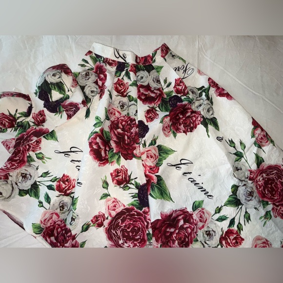 Fashion Nova Floral “Je T’aime Forever” Two-Piece Set – Size Medium - Picture 3 of 5